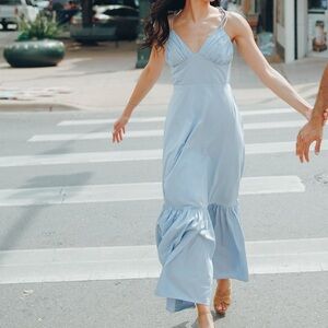 A&F Light Blue Maxi Dress